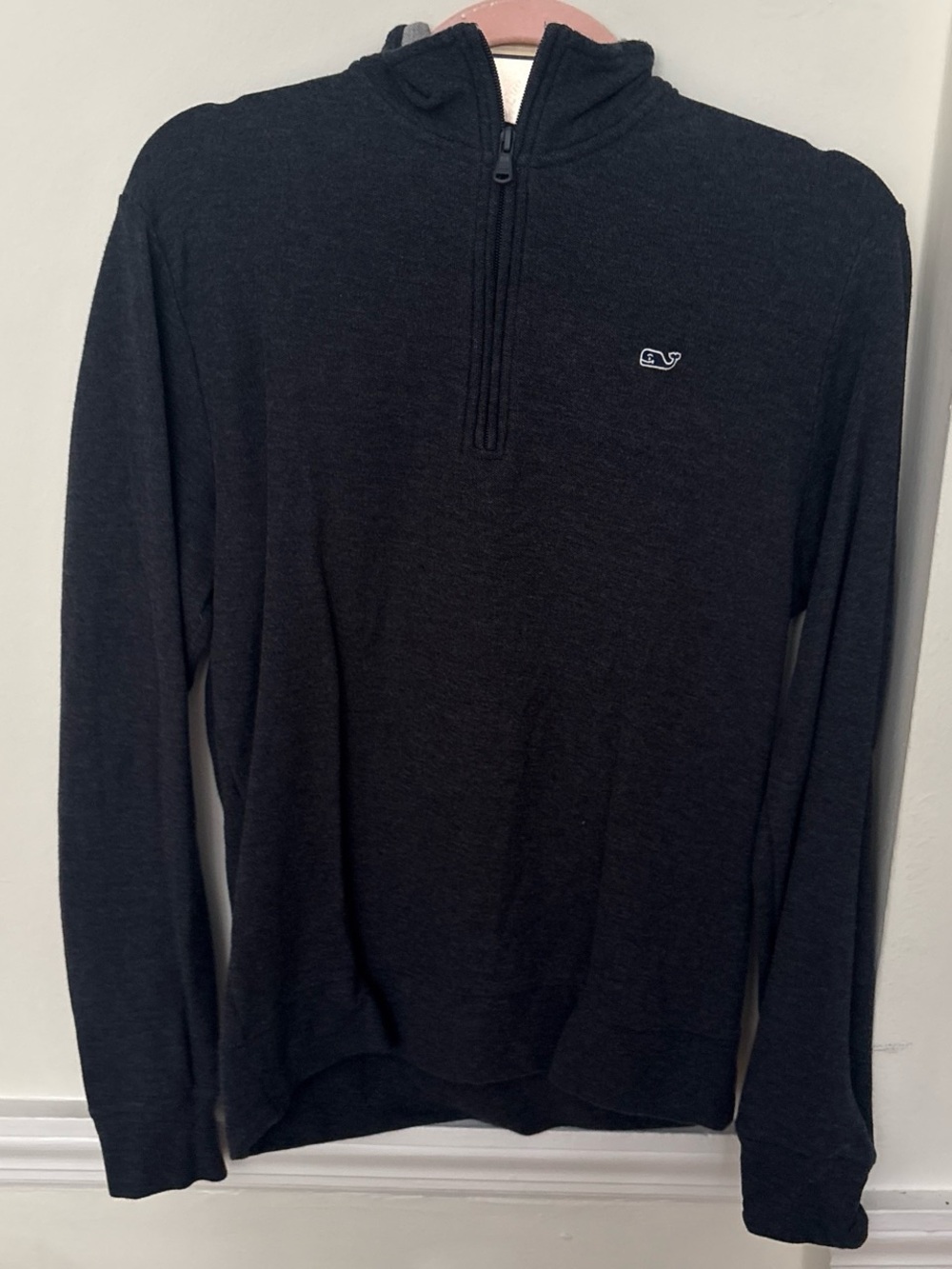 Vineyard Vines Gray Pullover with Whale Logo